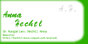 anna hechtl business card